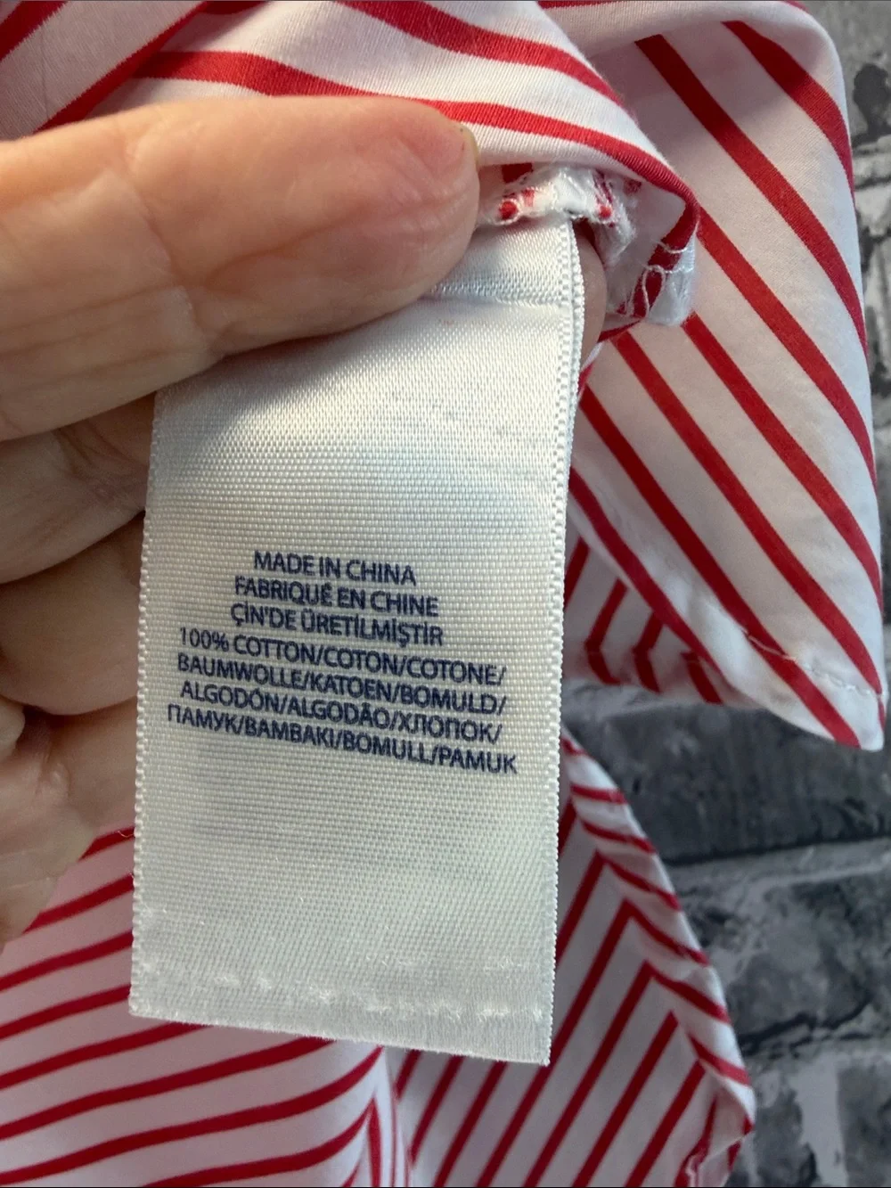 Polo by Ralph Lauren Red and White Striped dress‎